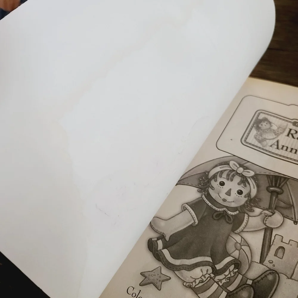 Vintage 2000s Raggedy Ann & Andy Coloring Activity Book